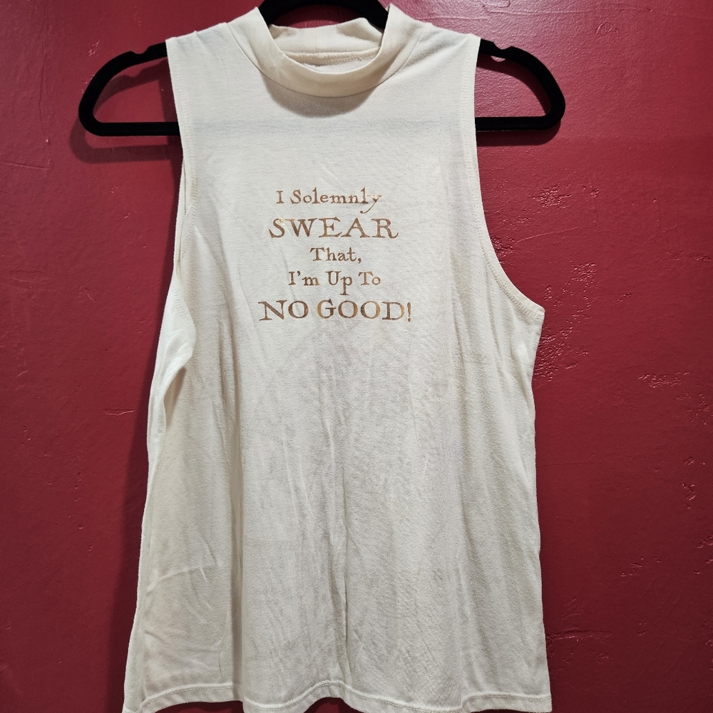 "I solemnly swear that I am up to no good" Tank Top M Harry Potter